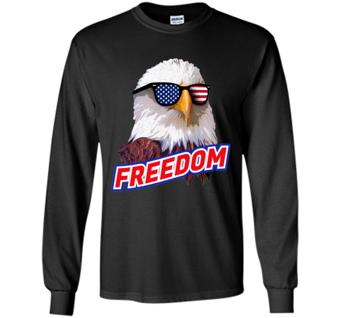 Retro Vintage 4th of July T-shirt, Bald Eagle Sunglasses