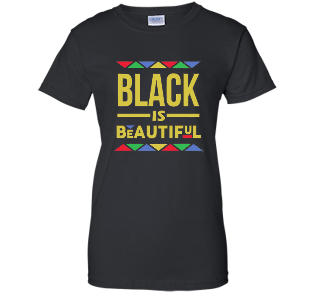 Black is Beautiful African Pattern Black Pride T-Shirt