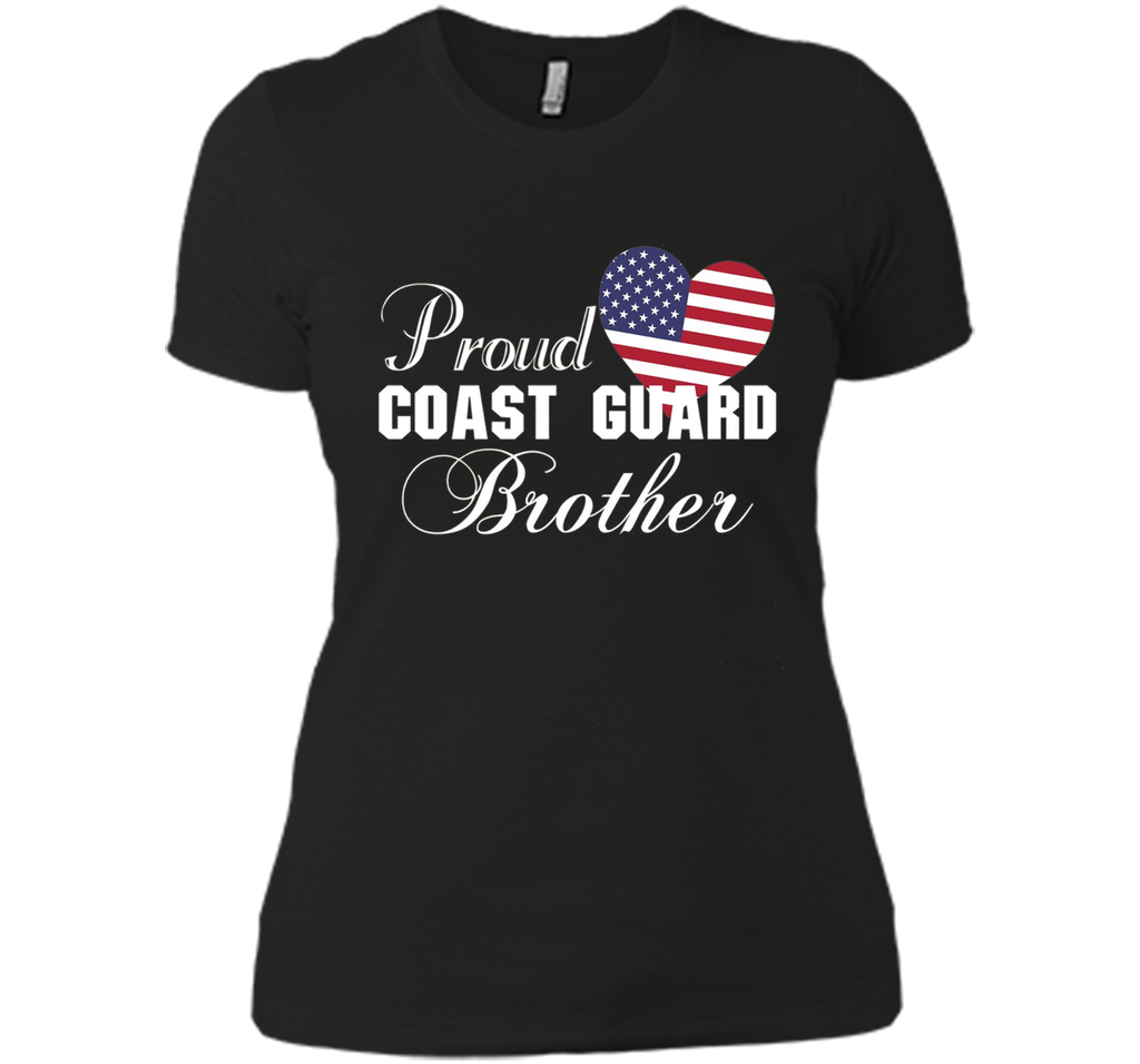 Pride U.S. Army - Proud Coast Guard Brother Heart T-shirt shirt