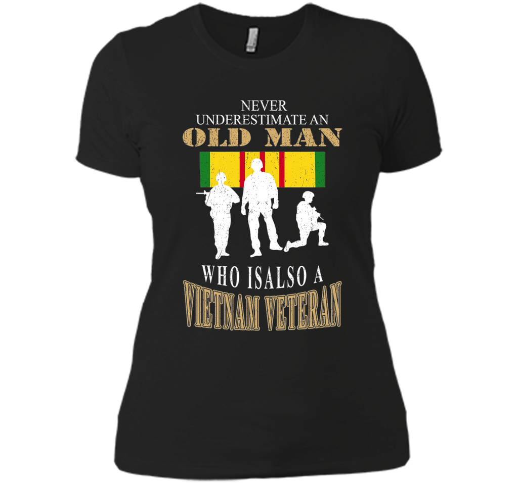 Men's Never underestimate OLD MAN is VIETNAM VETERAN TShirt