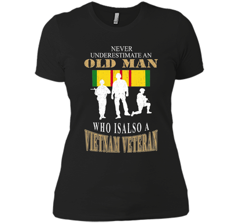 Men's Never underestimate OLD MAN is VIETNAM VETERAN TShirt
