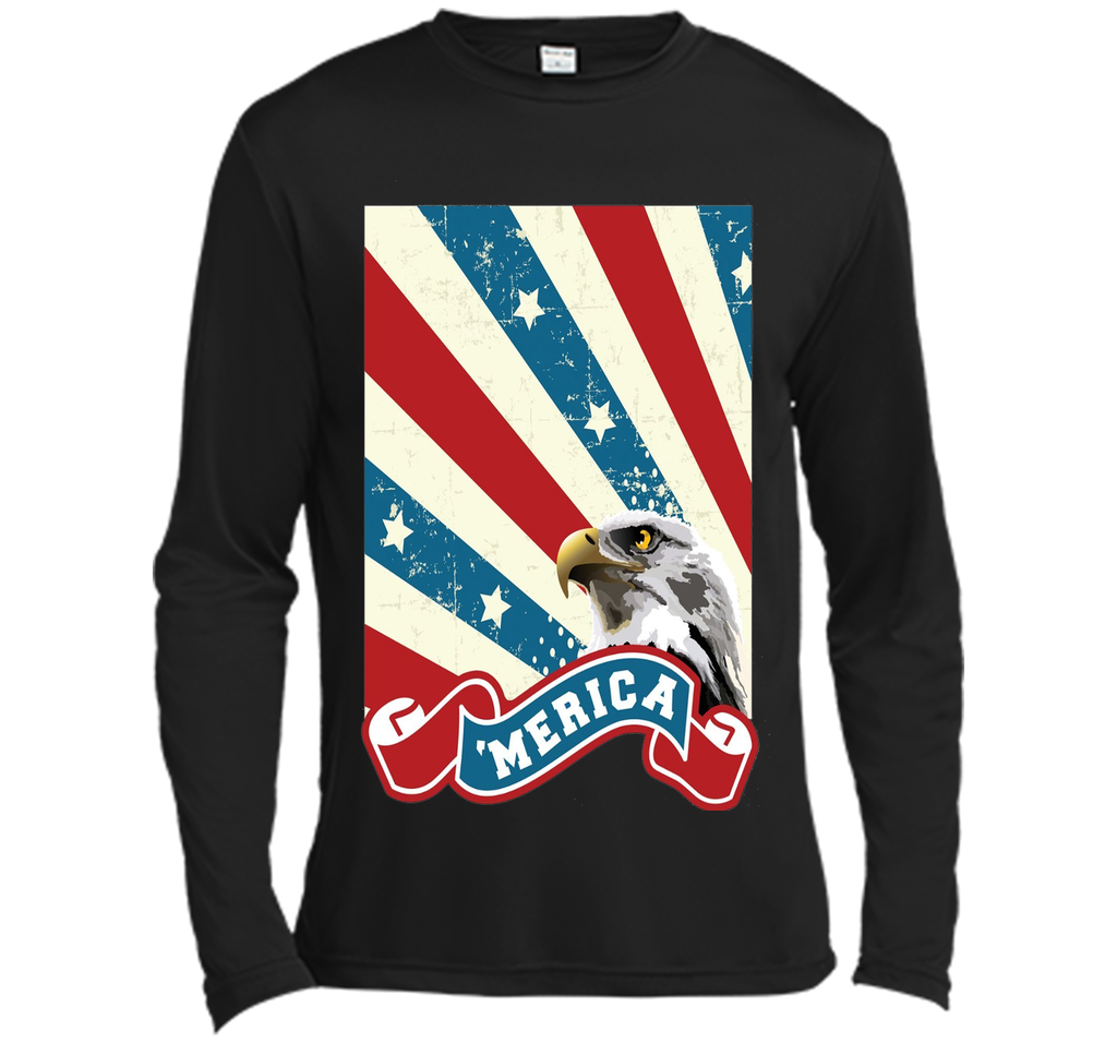 USA America Bald Eagle Shirt - Fourth of July 'Merica Tee
