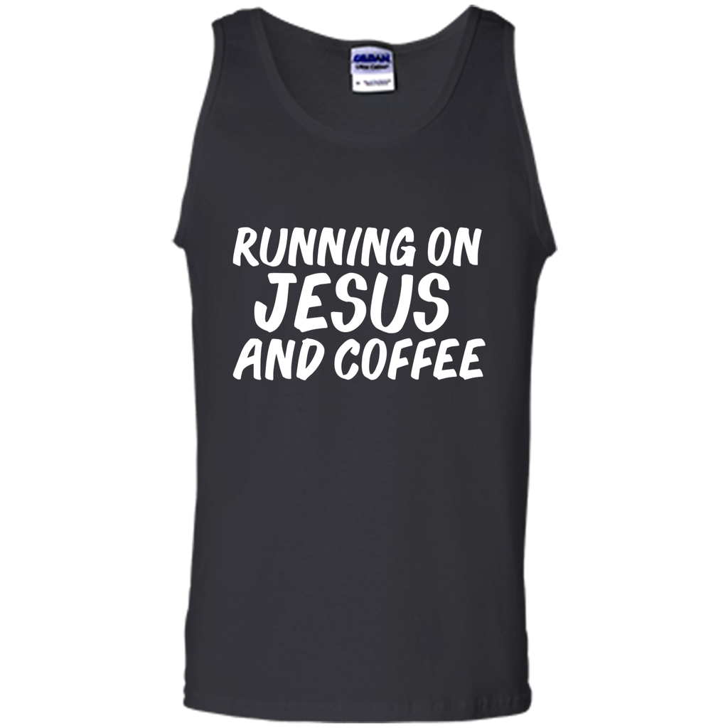 Runnnig on Jesus And Coffee Christian Jesus Lover T-shirt