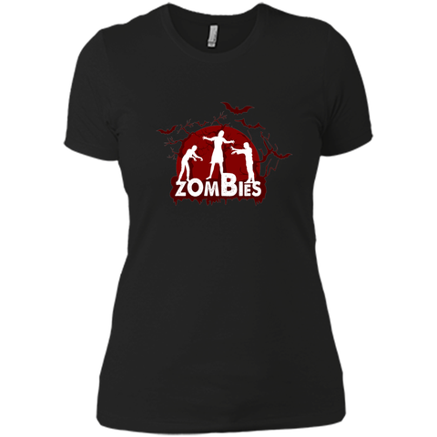 welcome to homeland of zombies, halloween Next Level Ladies Boyfriend Tee