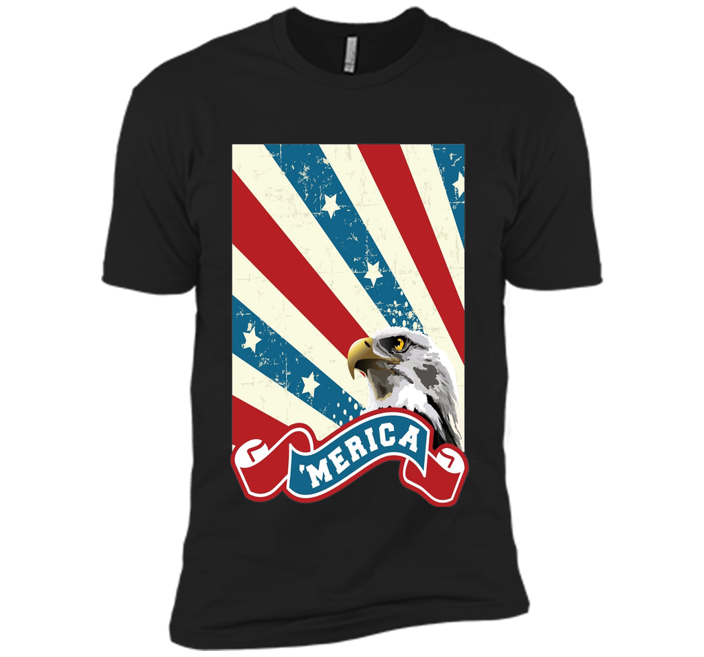 USA America Bald Eagle Shirt - Fourth of July 'Merica Tee