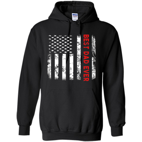 Men's Best Dad Ever American Flag Tshirt For Fathers Day