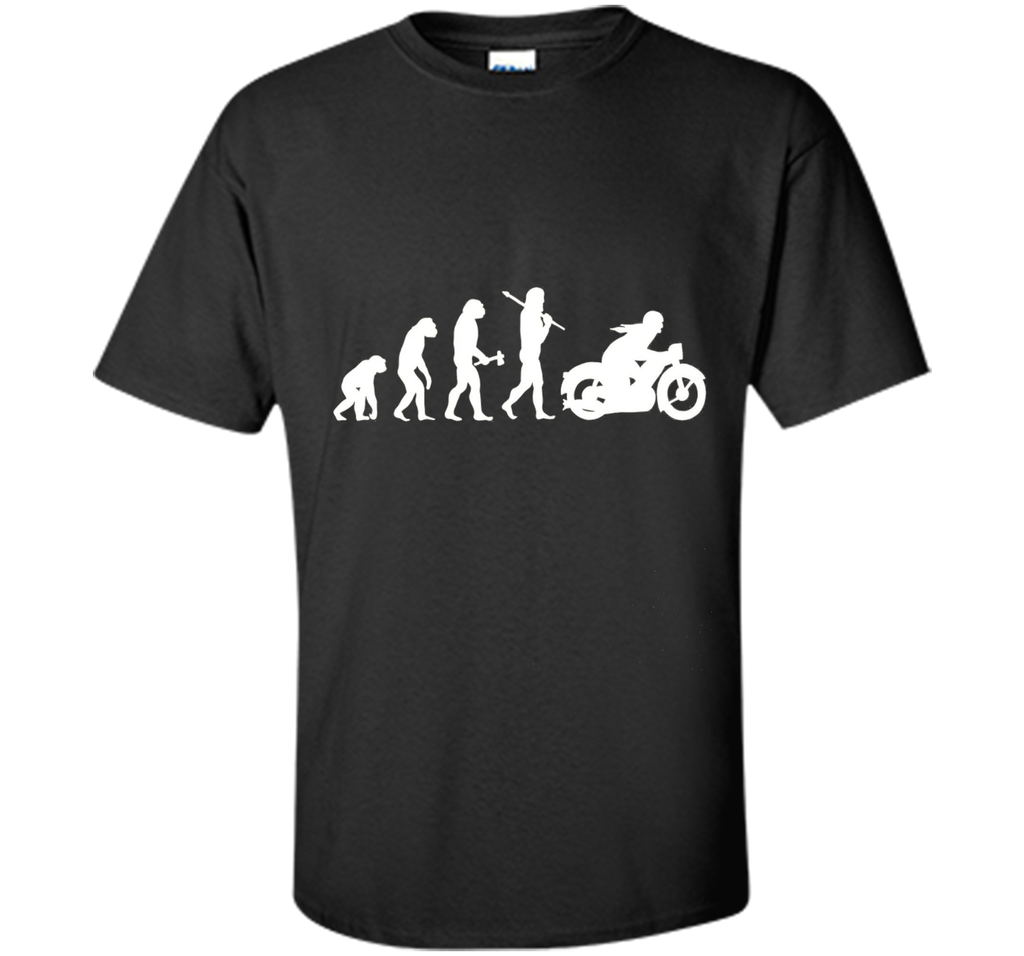Funny Vintage Motorcycle Motorbike Bikie Evolution T-Shirt