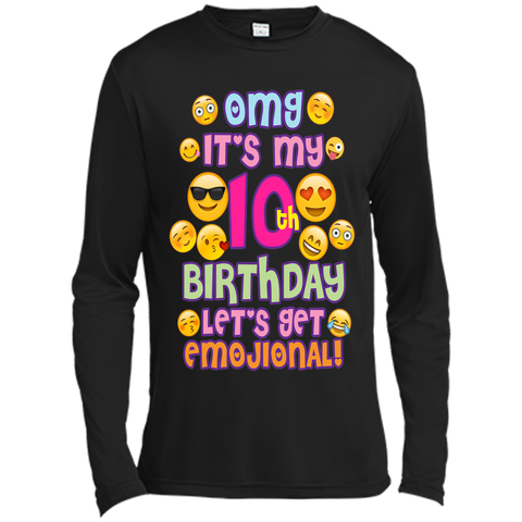 Emoji Shirt For Girls Birthday 10 Ten Year Old Emoji Fun