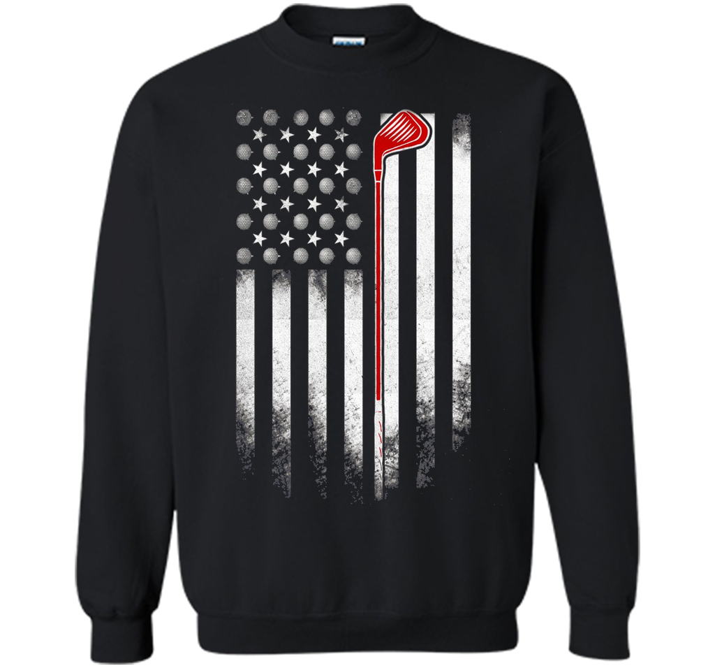 Golf American Flag T Shirt