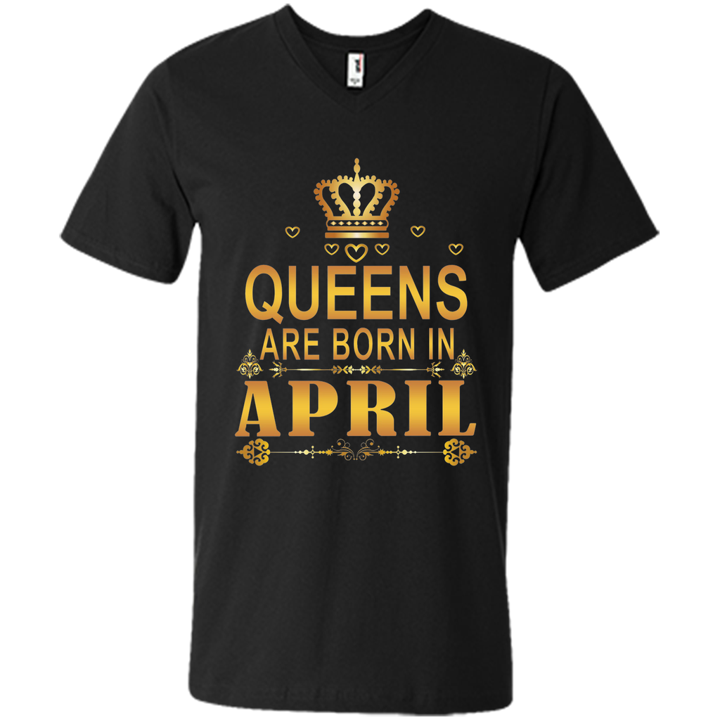 QUEENS ARE BORN IN APRIL SHIRT