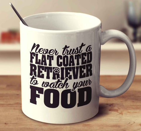Never Trust A Flat Coated Retriever To Watch Your Food