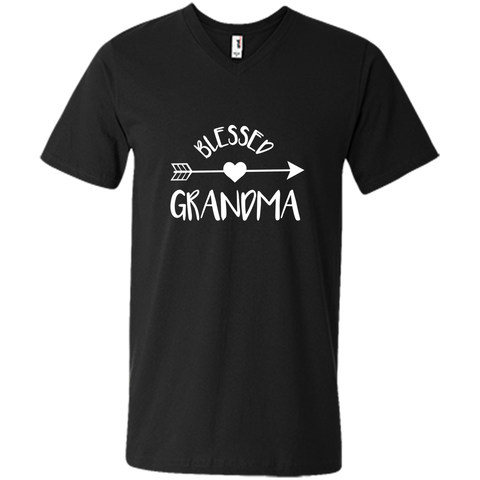 Blessed Grandma Shirt, Cute Tribal Arrow and Heart Gran Gift Promoted To Papa Shirt Grandpa Announcement T-Shirt