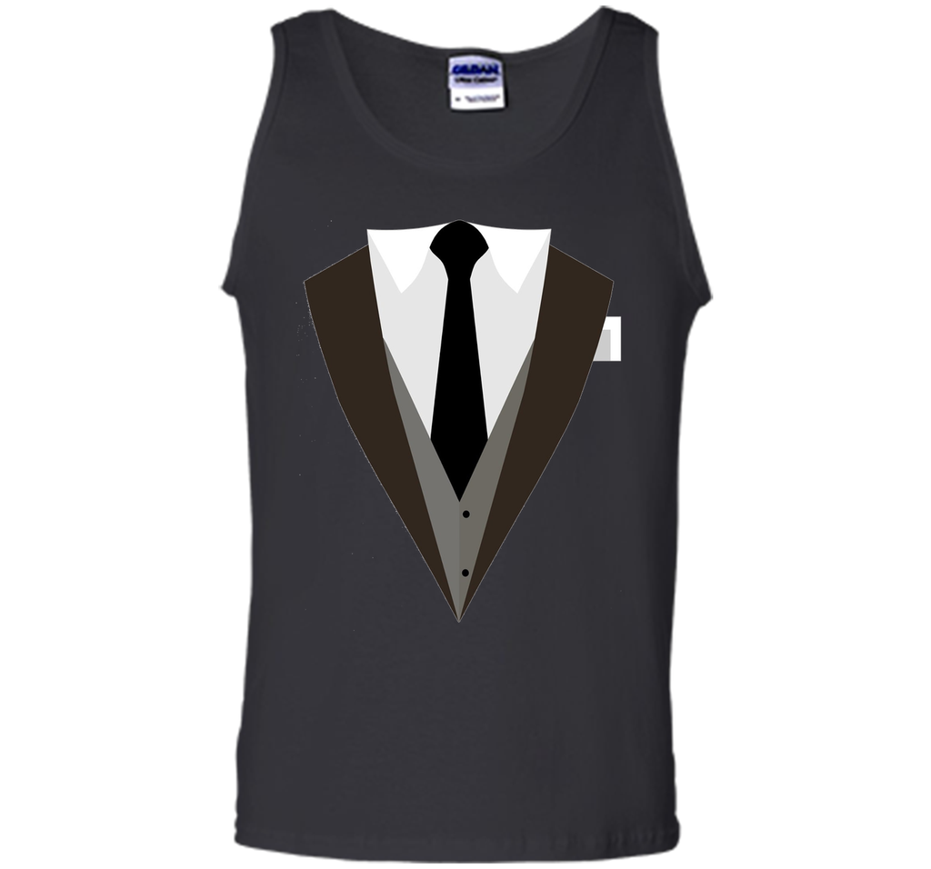 Printed Suit & Tie Vest Tuxedo T-Shirt