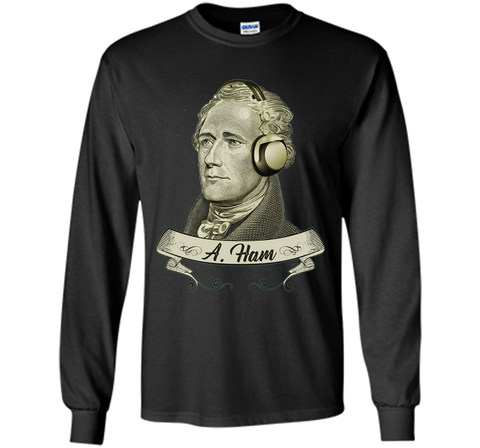 Hamilton Listening to Music T-shirt - Funny Headphones Tee