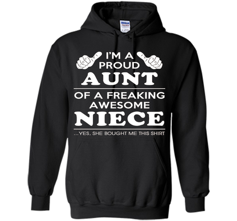 Light Color T-Shirt - Proud Aunt Of A Freaking Awesome Niece