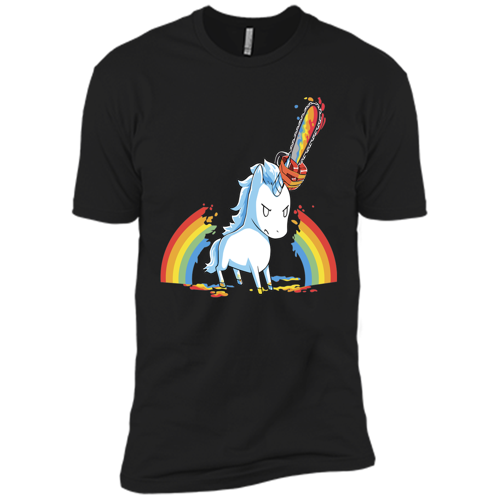 rainbow chainsaw massacre-lovely unicorn t shirt