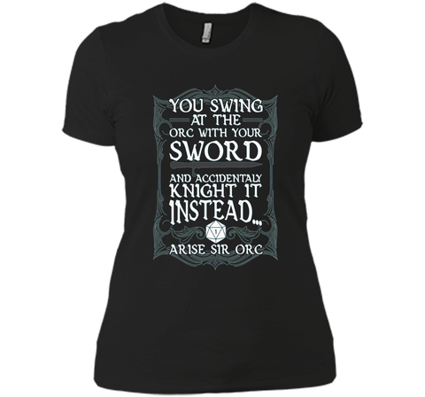 Arise Sir Orc Funny Tabletop RPG Shirt