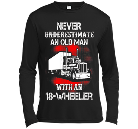 Men's Old Man With An 18-Wheeler Trucker T-Shirt