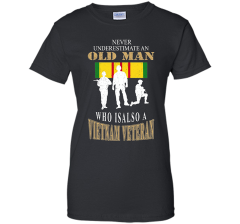 Men's Never underestimate OLD MAN is VIETNAM VETERAN TShirt