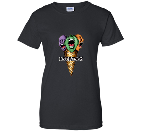 Mens TalArtee screaming icecream Illustration T-Shirt (Men)