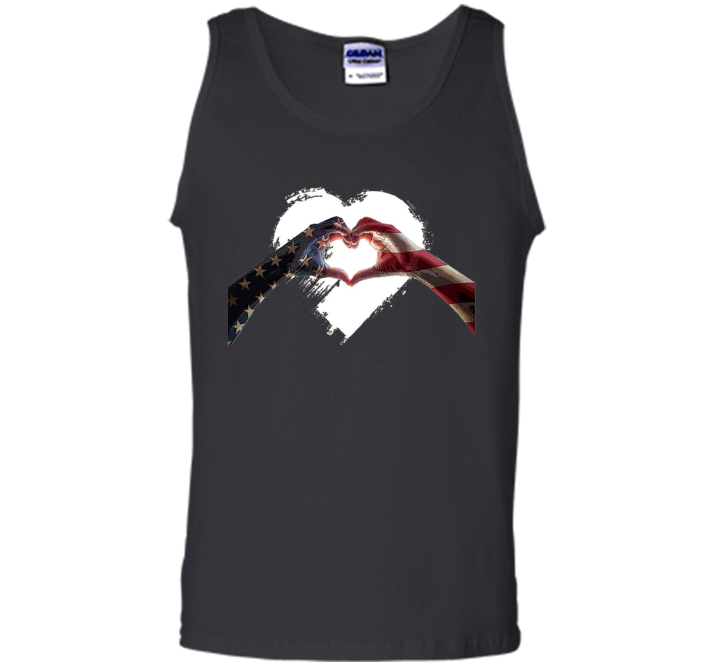 USA Heart Flag 4th of July Independence Day T Shirt