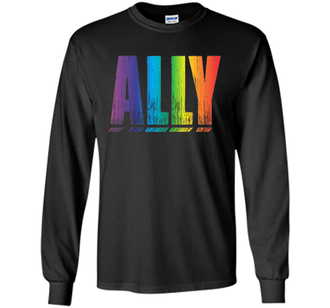 Proud LGBT Ally Rainbow Gay Pride Support T-Shirt