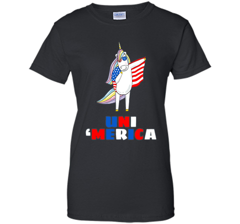 UniMerica 4th Of July Unicorn Ma Memorial Day Funny T-shirt