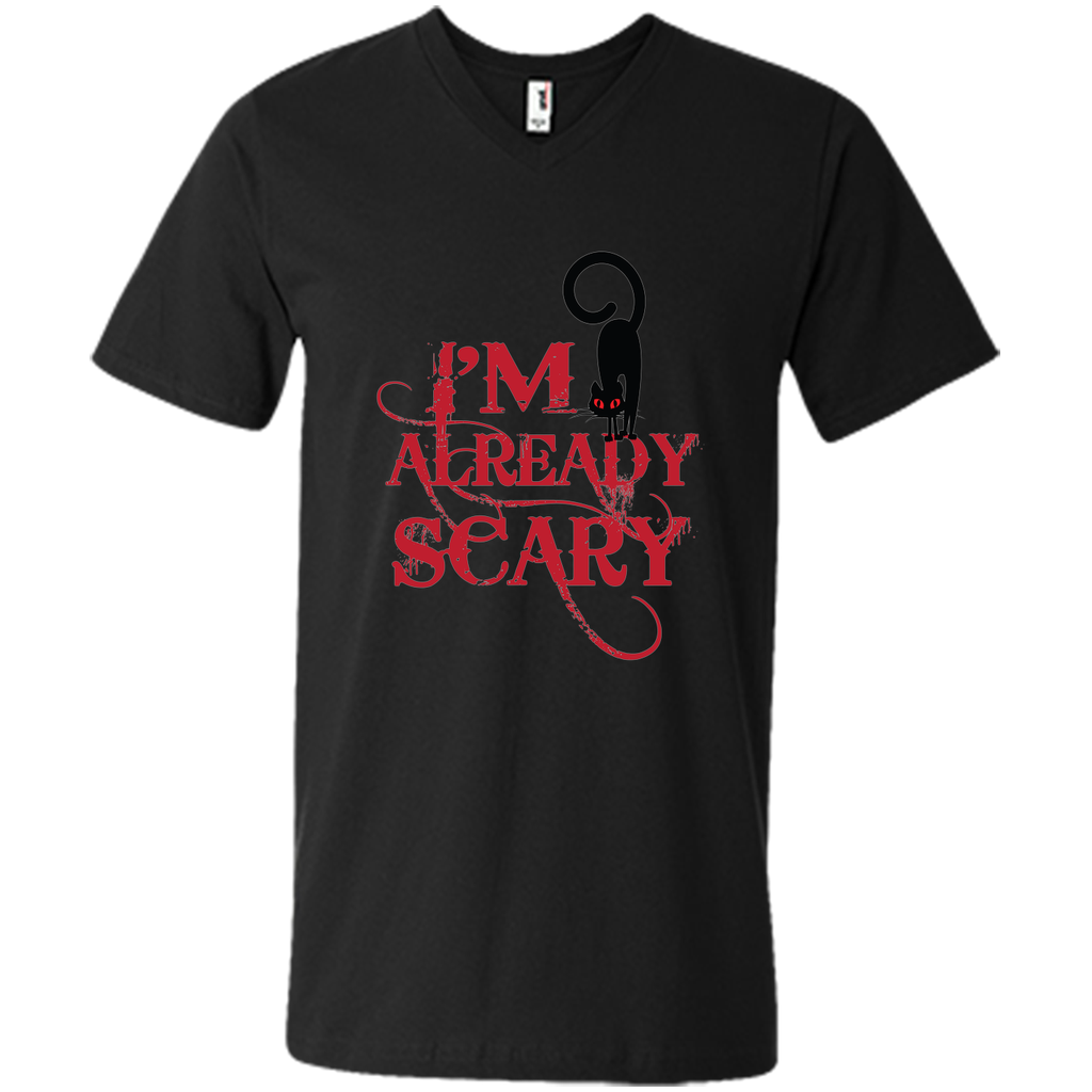 I am already scary halloween Mens Printed V-Neck T