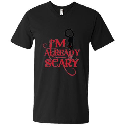 I am already scary halloween Mens Printed V-Neck T