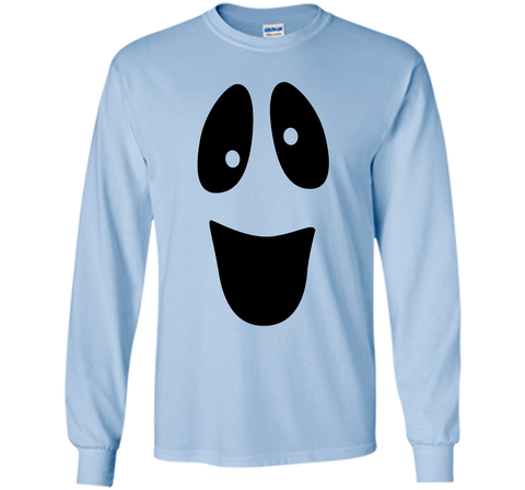 Funny Ghost Face Halloween LS Ultra Cotton Tshirt