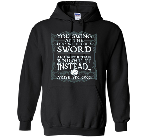 Arise Sir Orc Funny Tabletop RPG Shirt