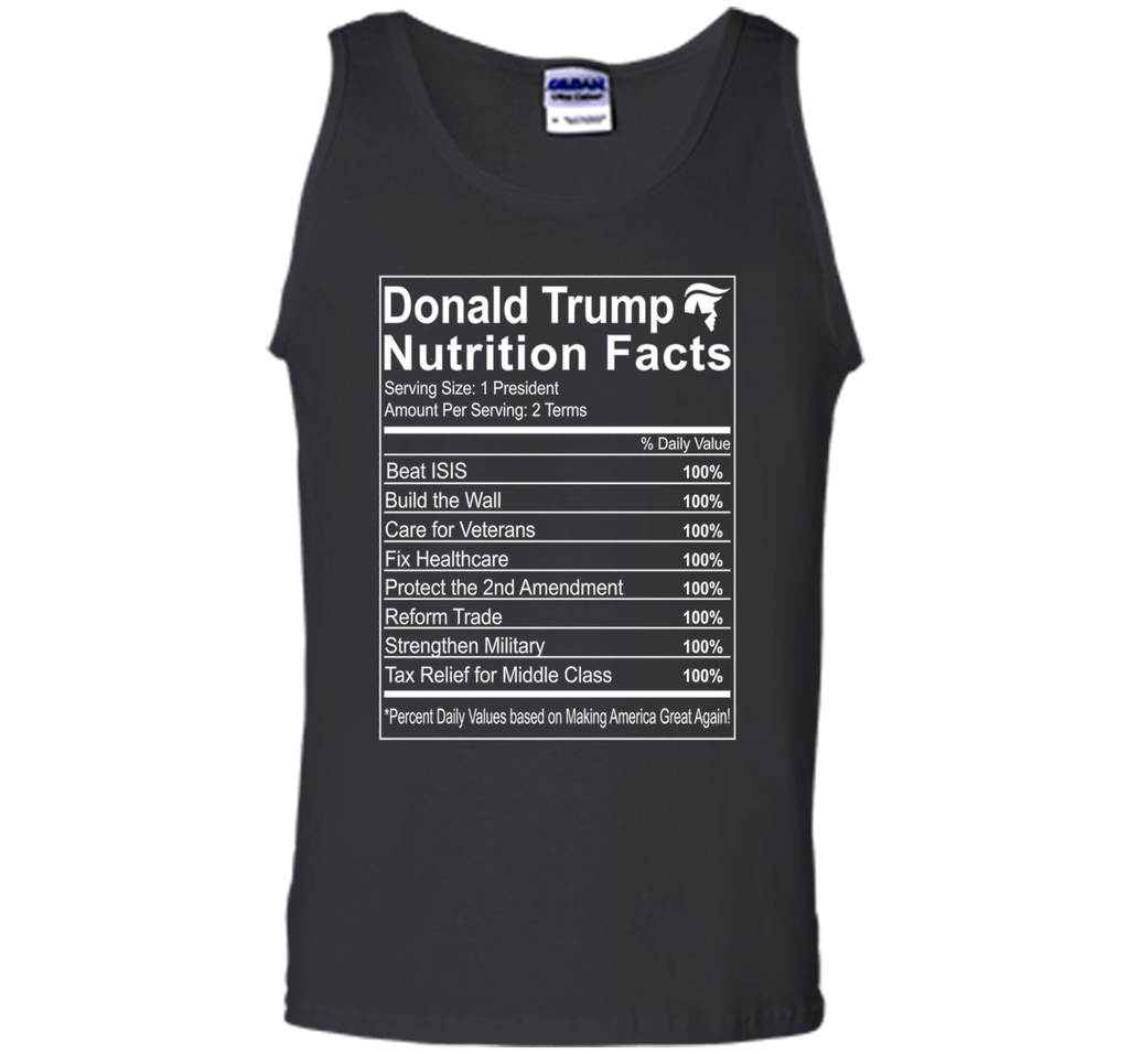 Donald Trump Nutrition Facts Make America Great Shirt