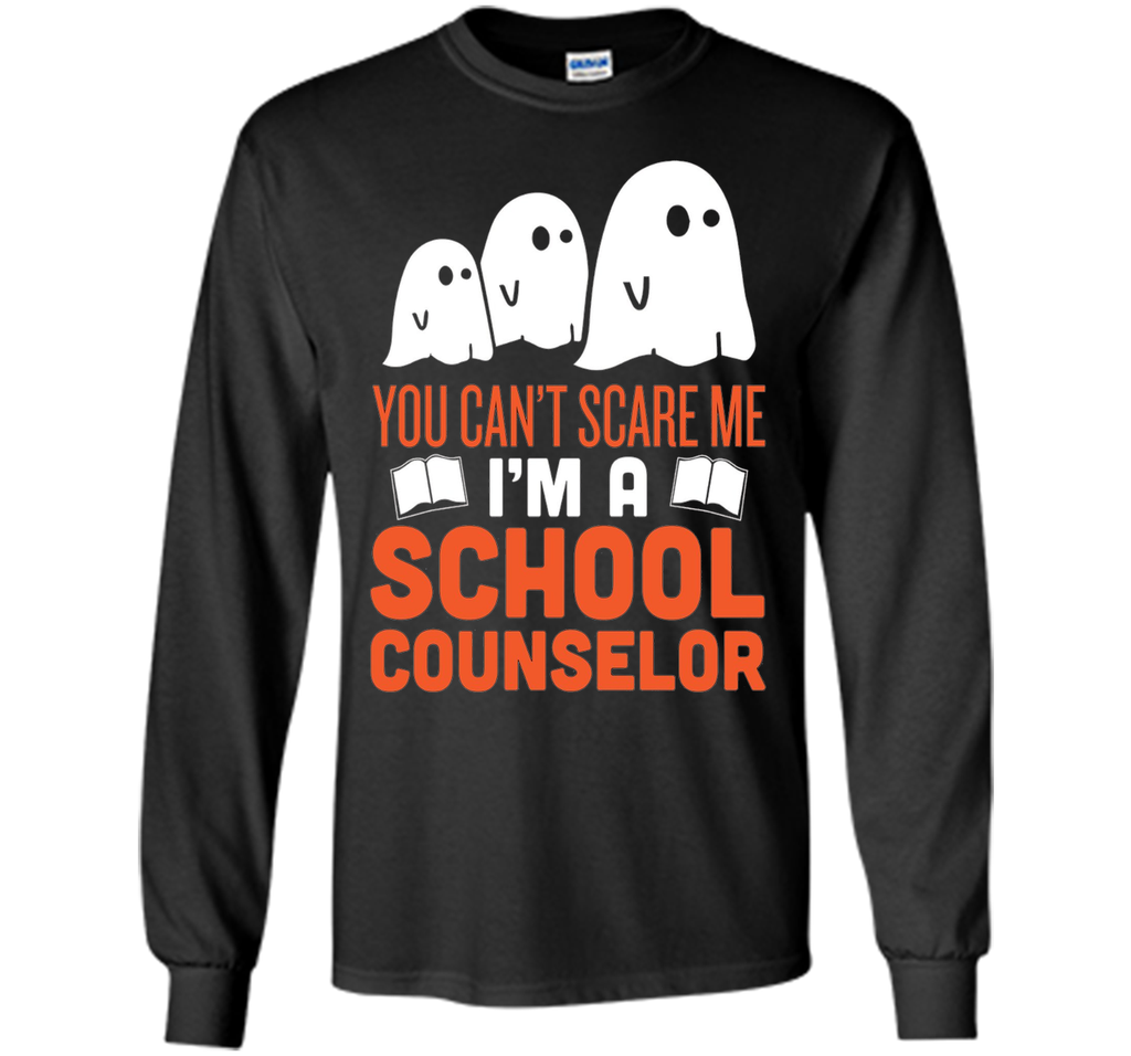 School Counselor - Halloween Ghost T-Shirt LS Ultra Cotton Tshirt