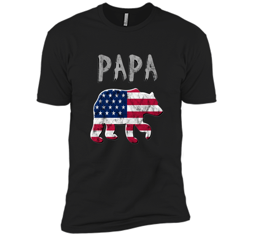 Bear USA Flag Shirt Patriotic Family 4th of July for Men