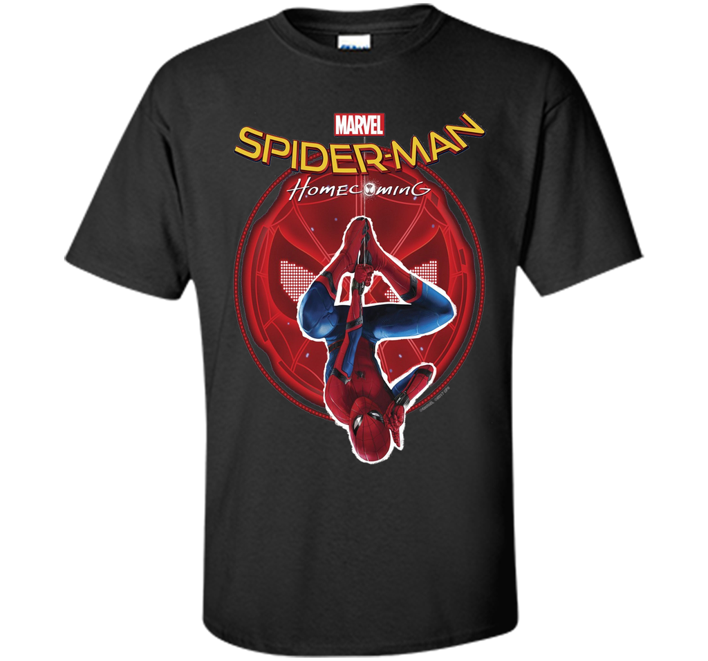Marvel Spider-Man Homecoming Hanging Upside Down T-Shirt