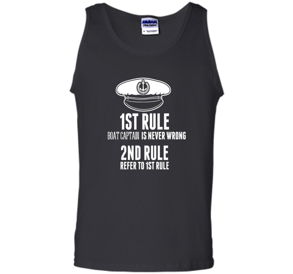 BOAT CAPTAIN IS NEVER WRONG T-Shirt Funny Boating Sail Gift