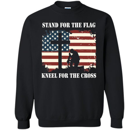 Stand For The Flag, Kneel For The Cross T Shirt