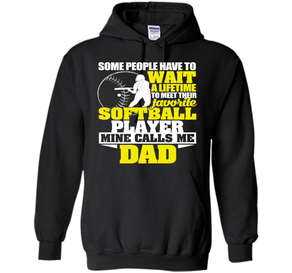 Softball Player Mine Calls Me Dad Shirt Fathers Day Gifts