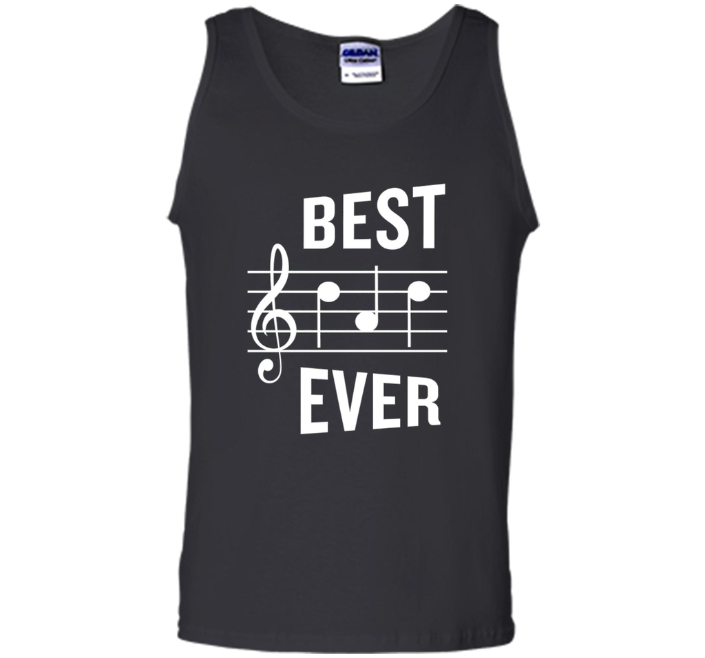 Best Dad Ever T-Shirt Funny Music Note Father's Gift