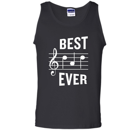 Best Dad Ever T-Shirt Funny Music Note Father's Gift