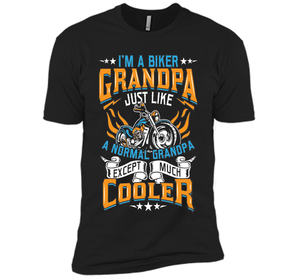 Men's Biker Grandpa Normal Except Much Cooler - Motorcyle T-Shirt