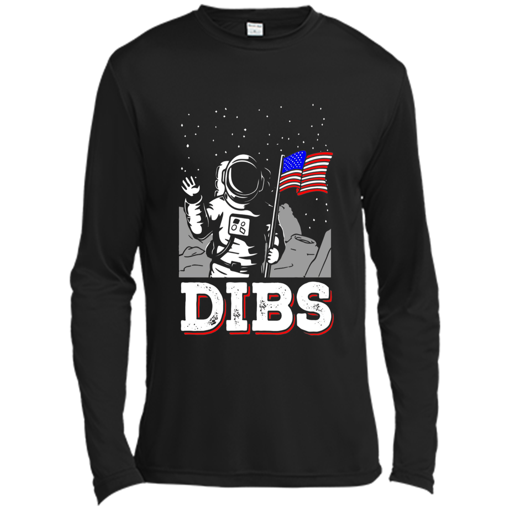 July 4 DIBS Flag On Moon Astronaut Space T-Shirt