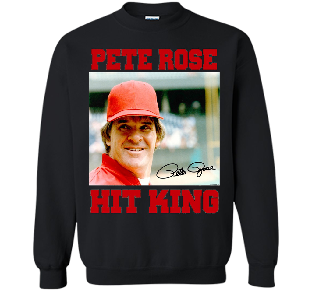 Pete Rose Hit King Photo with Signature