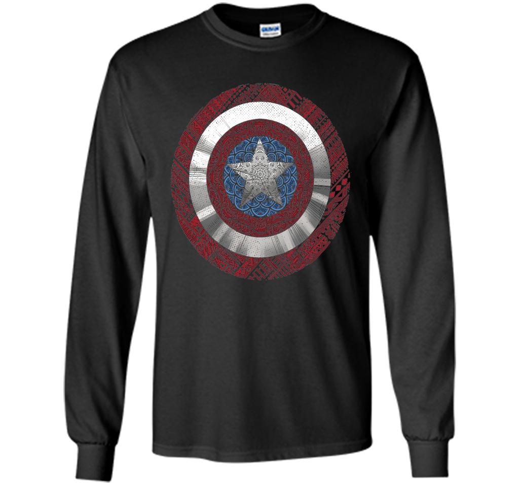 Marvel Captain America Avenger Ornate Shield Graphic T-Shirt