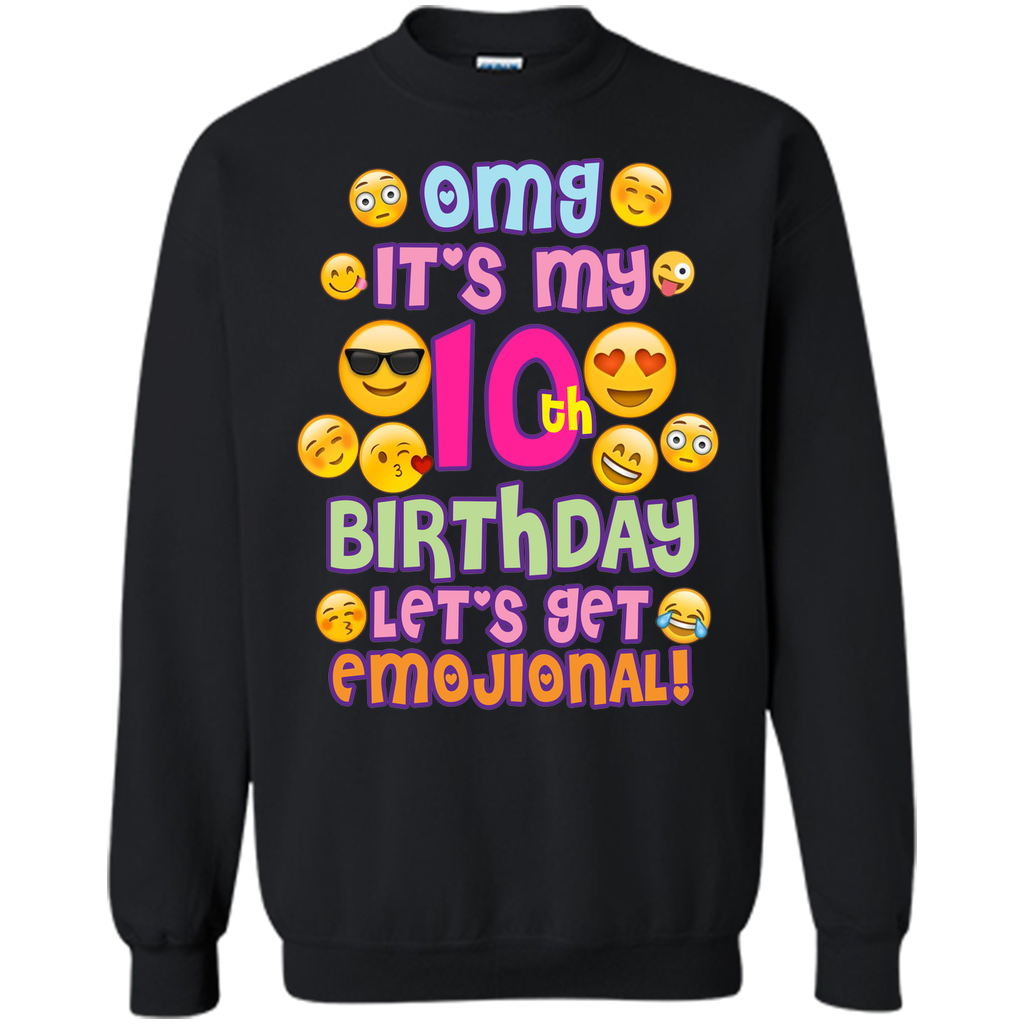 Emoji Shirt For Girls Birthday 10 Ten Year Old Emoji Fun