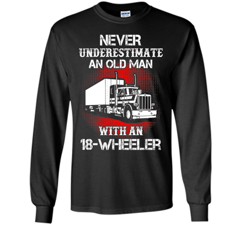 Men's Old Man With An 18-Wheeler Trucker T-Shirt