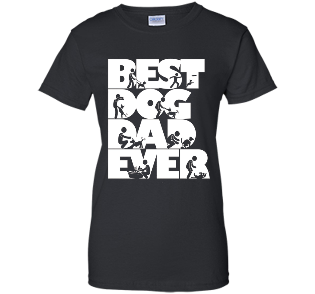 Men's Men's Funny Best Dog Dad Ever T-shirt Dog Lovers