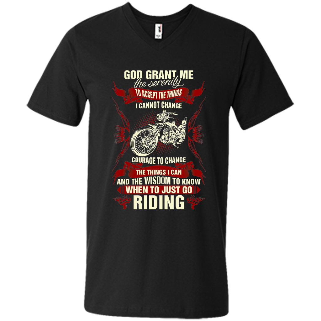 God Grant Me Serenity To Accept The Things Riding T shirt