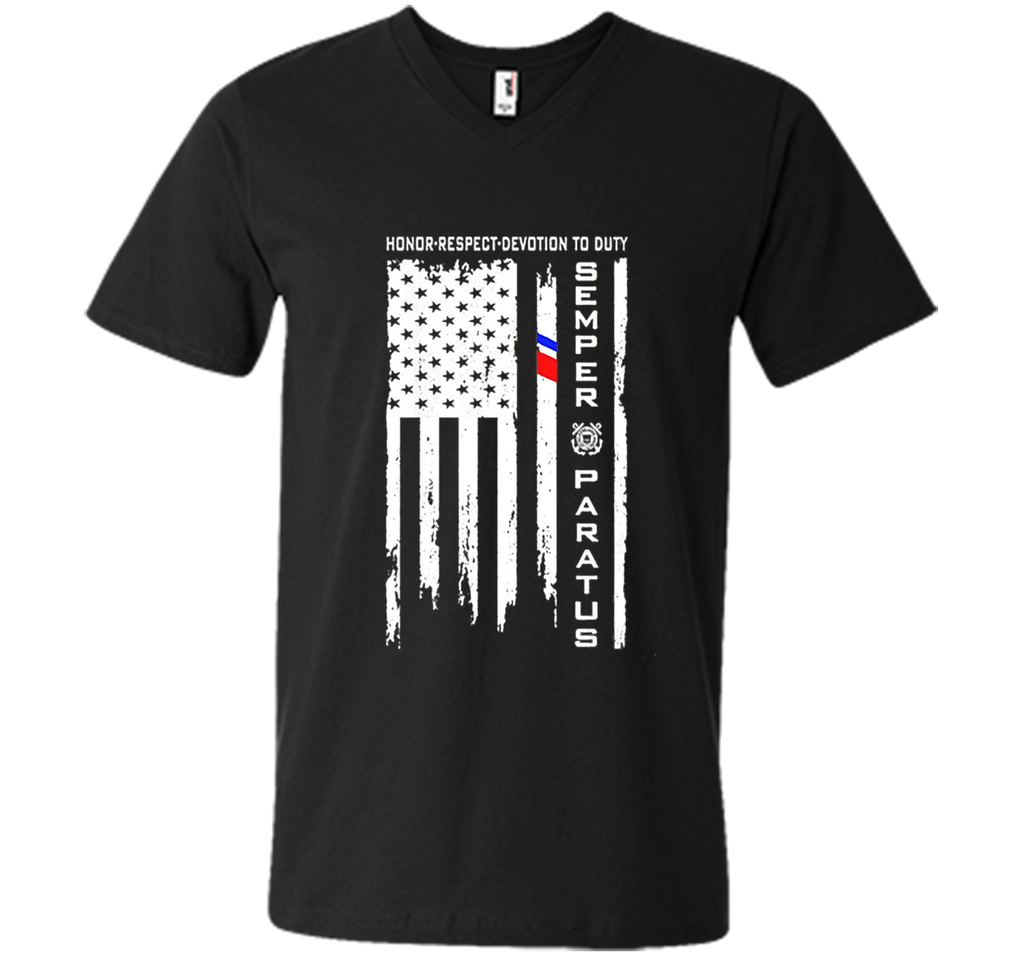 US Coast Guard American Flag - Semper Paratus Tshirt cool shirt