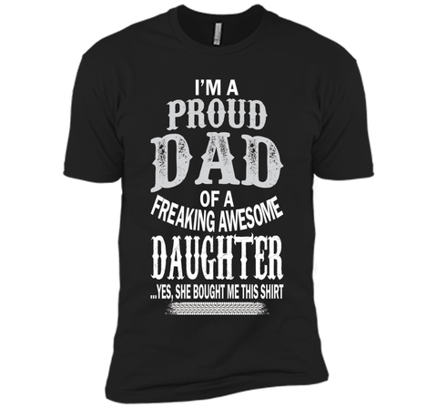 Proud Dad Of A Freaking Awesome Daughter Christmas Tshirt